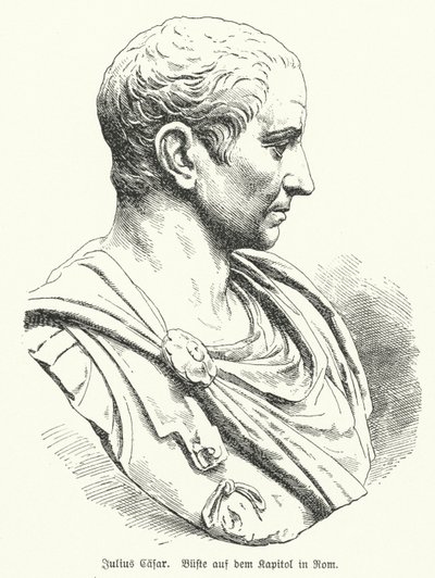 Busto de Júlio César (litho) de German School