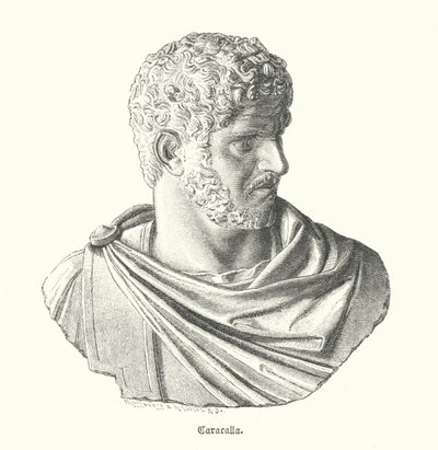 Caracalla, Imperador Romano (gravura) de German School