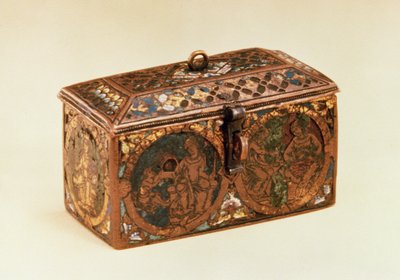 Caixão, século XIII (esmalte champleve em cobre) de German School