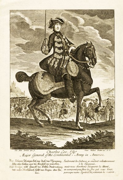 Charles Lee, Esq, Major General do Exército Continental na América de German School