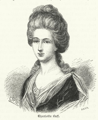 Charlotte Buff, jovem conhecido e sujeito do amor de Johann Wolfgang Goethe de German School