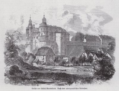 Chateau de Montbeliard, França (gravura) de German School