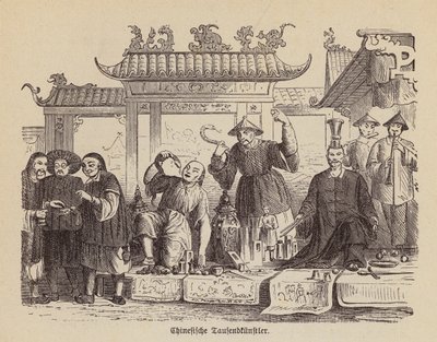 Artistas chineses (gravura) de German School