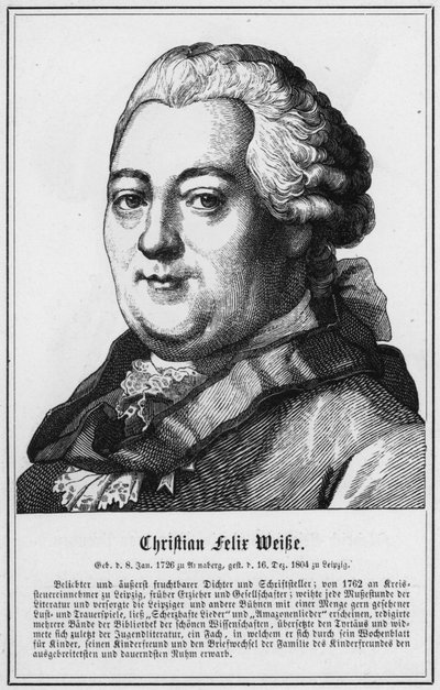 Christian Felix Weibe (gravura) de German School