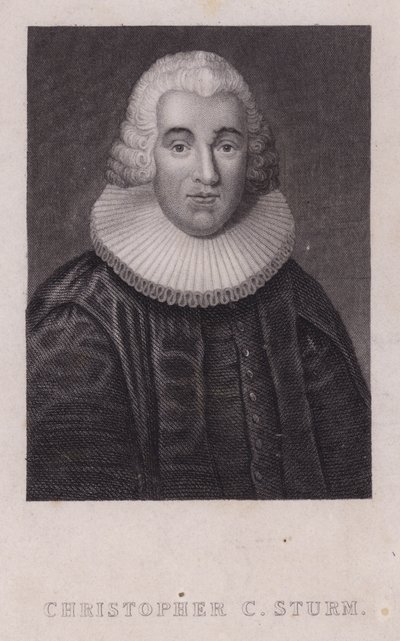 Christopher Christian Sturm, teólogo alemão (gravura) de German School