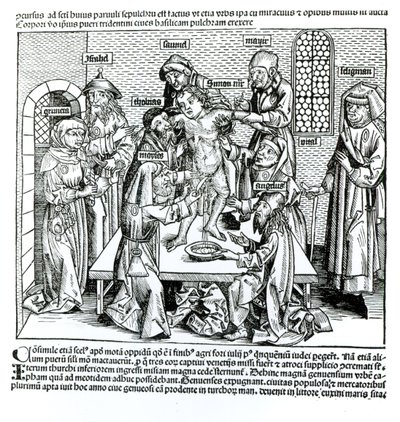 Circuncisão, de &39;Liber Chronicarum&39; por Hartmann Schedel (1440-1514) de German School