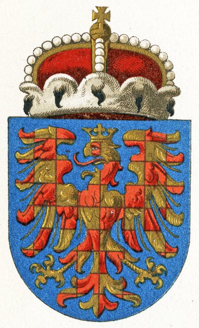 Brasão de Moravia, c.1898 de German School