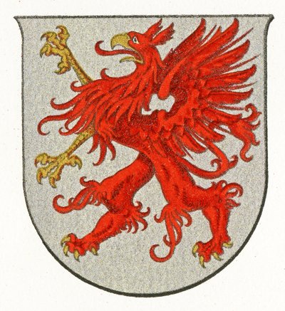 Brasão de armas da Pomerânia, c, 1898 de German School