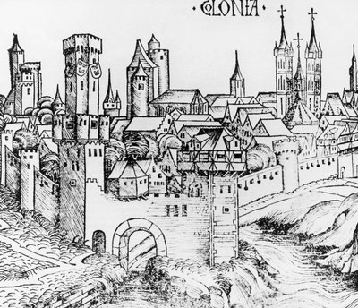 Colónia, xilogravura, Alemanha de German School
