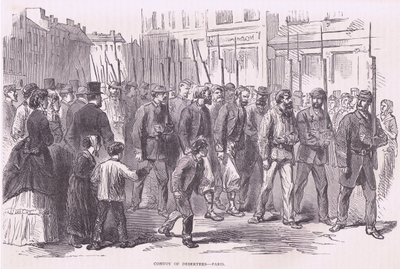 Convoy of deserters-Paris, Cassells History of the War between France and Germany publicado por Cassell and Company Limited, c.1890 (litho) de German School