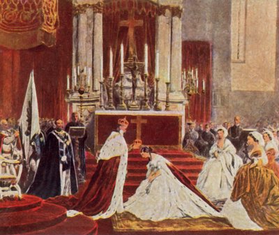 Coroação de Wilhelm I em Königsberg de German School