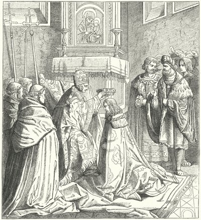 Coroação do Santo Imperador Romano Frederico III de German School