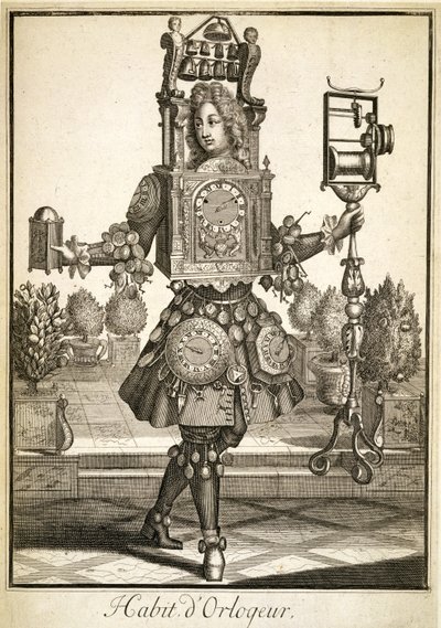 Traje para um fabricante de relógio, pub. por Gerard Valck (16512-1726) c.1690 de German School