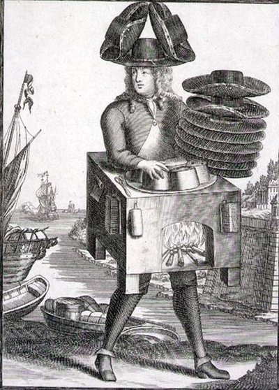 Traje para um Chapeleiro, pub. por Gerard Valck (1651/2-1726) c.1690 (gravura) de German School