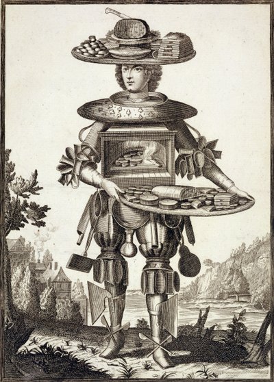 Traje para um cozinheiro de pastelaria, pub. por Gerard Valck (16512-1726) c.1690 de German School