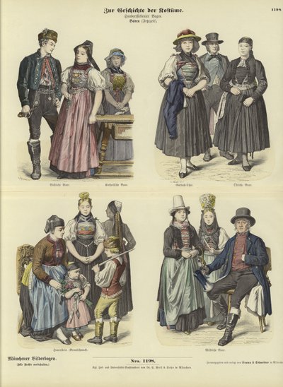 Fantasias de Baden, Alemanha, século XIX de German School