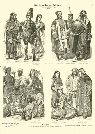 Trajes da Ásia de German School