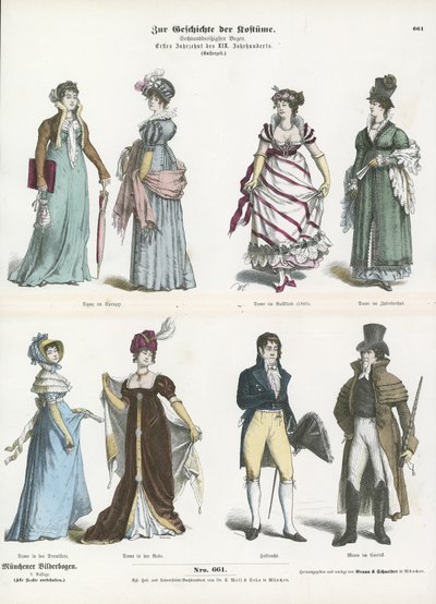 Fantasias dos anos 1800 de German School