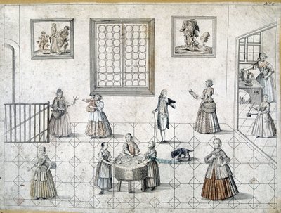 Vida quotidiana dos nobres e dos seus servos, Alemanha de German School