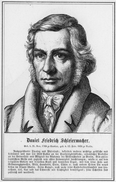 Daniel Friedrich Schleiermacher (gravura) de German School