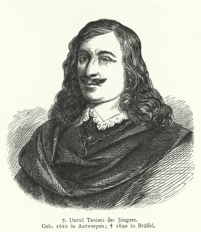 David Teniers, o mais novo, artista barroco flamengo (gravura) de German School