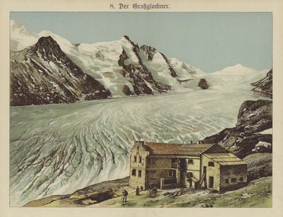 O Grossglockner (cor litho) de German School