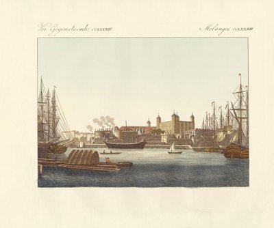 Descrição da Torre de Londres (gravura colorida) de German School