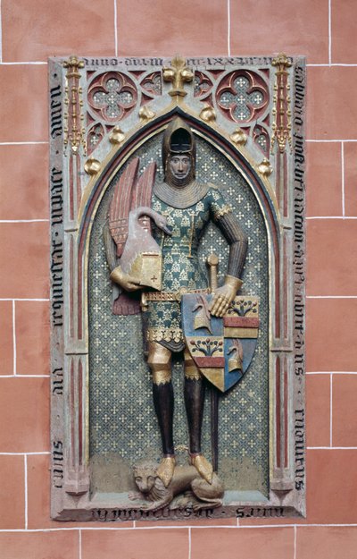 Efígie de Rudolph von Sachsenhausen (arenito policromado) de German School