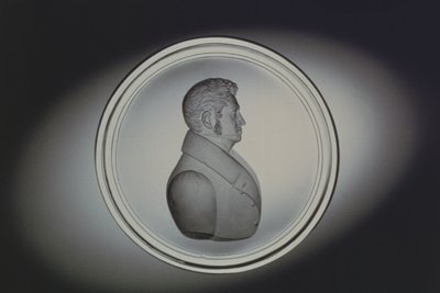 Retrato gravado por Dominick Biemann, Bohemia, 1834 (vidro) de German School