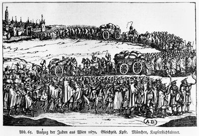 Expulsão dos judeus de Viena, 1670 de German School
