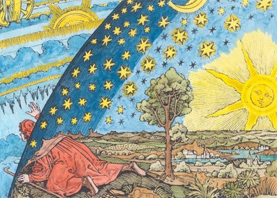Descrição Fantástica do Sistema Solar (posterior coloração) de German School