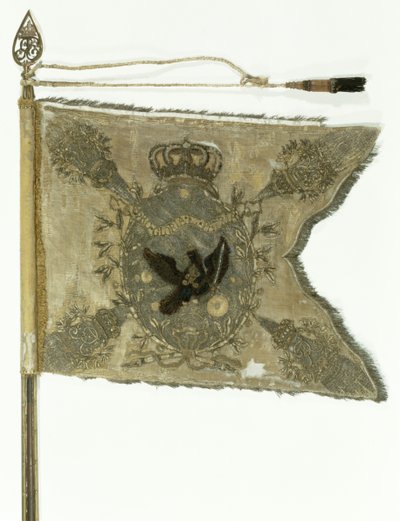 Bandeira da infantaria prussiana sob Frederico, o Grande (têxtil) de German School