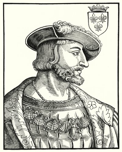 Francisco I, Rei da França (gravura) de German School