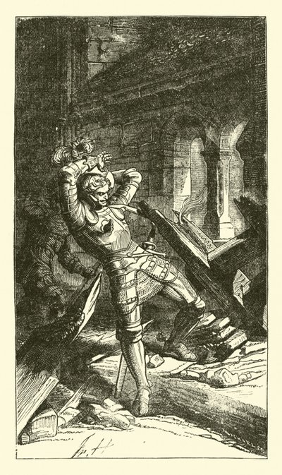 Francis von Sickingen mortalmente ferido de German School