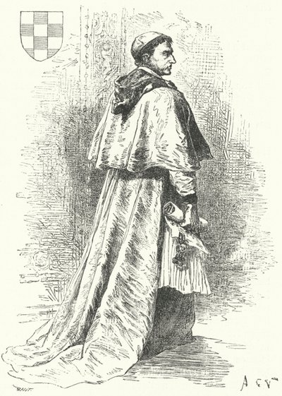 Francisco Jimenez de Cisneros, cardeal e estadista espanhol (gravura) de German School