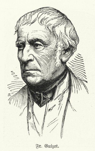 François Guizot, historiador e estadista francês (litho) de German School