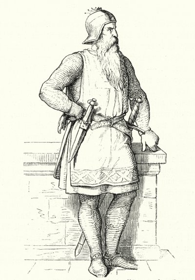 Frederico Barbarossa, Rei da Alemanha e Itália e Imperador Romano Sagrado (gravura) de German School