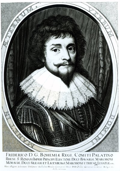 Frederico V (1596-1632), rei da Boêmia, eleitor Palatino do Reno, gravado por Willem Hondius (c.1597-c.1660), 1633 de German School