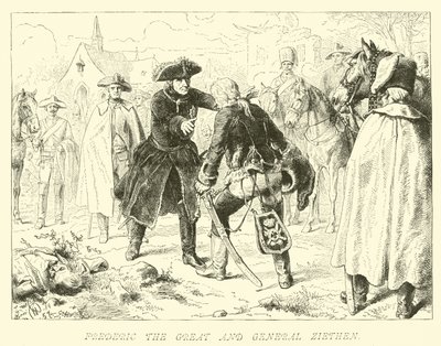 Frederico, o Grande e General Ziethen de German School