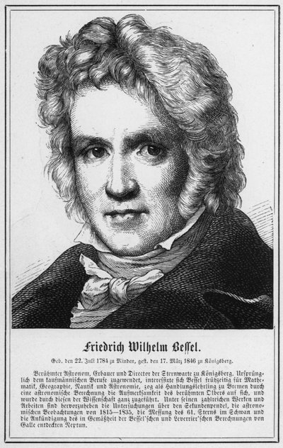 Friedrich Wilhelm Bessel (gravura) de German School