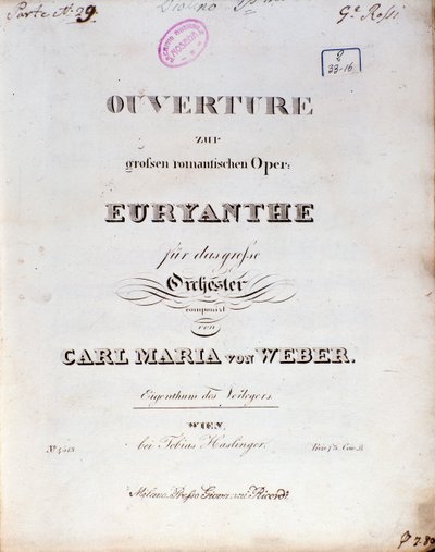 Frontispício da ópera 