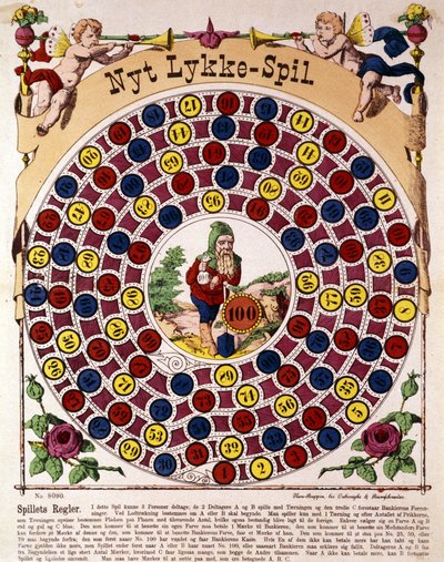 O jogo do ganso alemão. Século XIX. de German School
