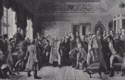 Discurso do general Yorcks aos estados da Prússia Oriental em Konigsberg, em 5 de fevereiro de 1813 de German School
