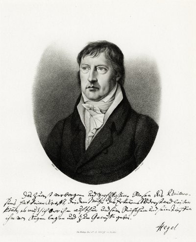 Georg Wilhelm Friedrich Hegel, 1884-90 (fototipo) de German School