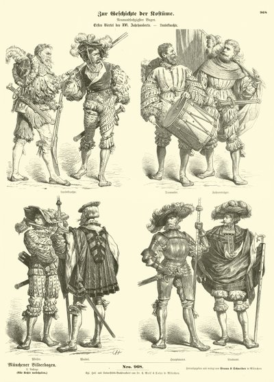 Landsknechte alemão, início do século XVI de German School