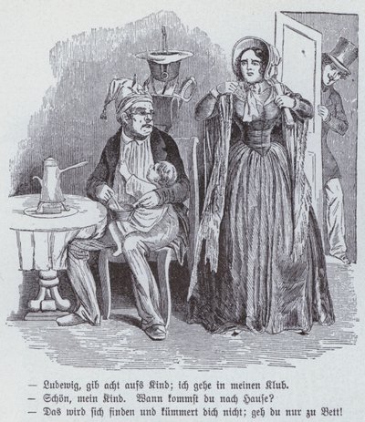 Desenho animado alemão sobre a Associação Democrática de Mulheres de German School