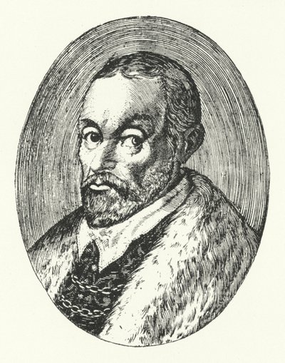 Giovanni Guarini, poeta italiano (gravura) de German School