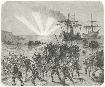 Giuseppe Garibaldi desembarca em Marsala, Sicília de German School