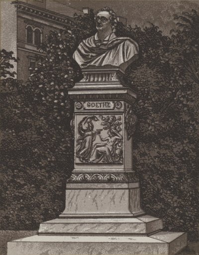 Goethe monumento (litho) de German School