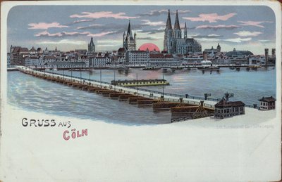 Cartão de Colónia, pré 1900 de German School